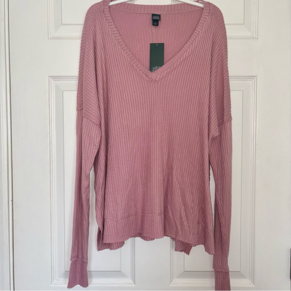 Wild Fable Ribbed Long Sleeve Top